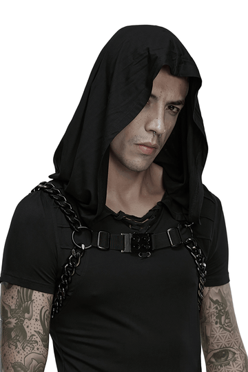 Punk Body Chain Harness with Adjustable Steel Buckle